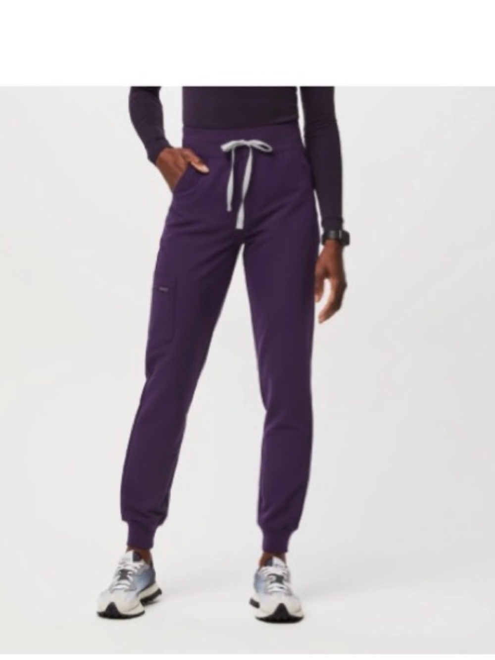 High waisted Zamora jogger scrub pants
